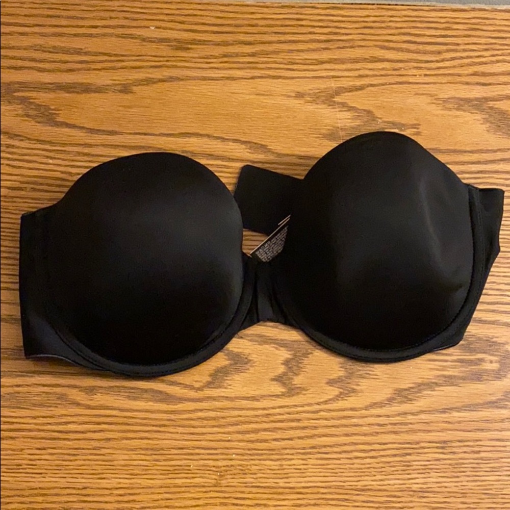 Victorias Secret Black Strapless Bra